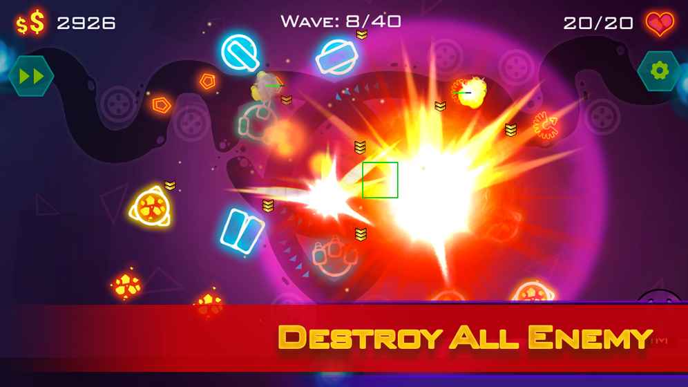 塔防几何战争Tower Defense Geometry War v1.0.4截图3