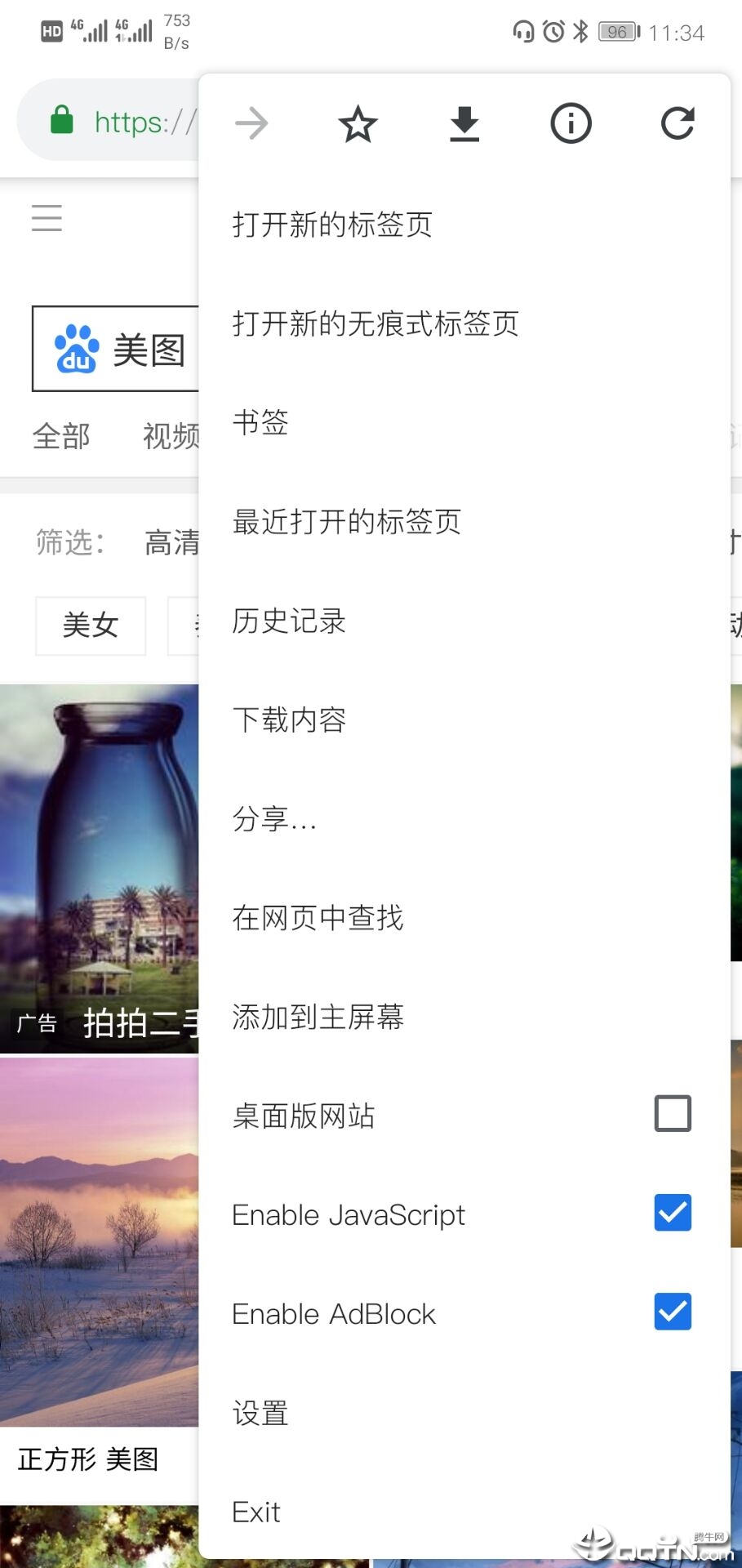 Bromite浏览器 v75.0.3770.109截图4