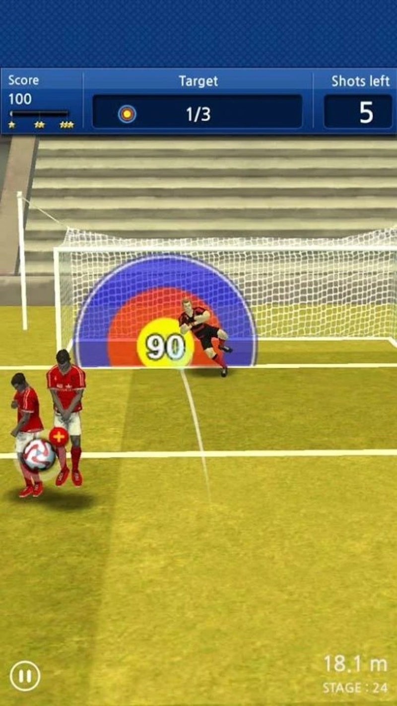 finger soccer(手指足球任意球手游) v1.0截图2