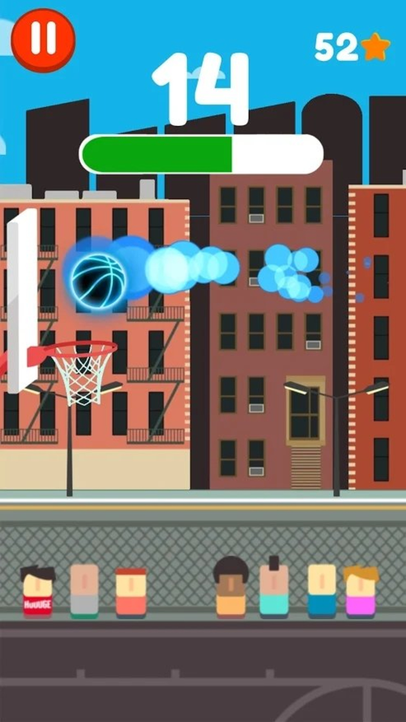 Tap Dunk(大大打篮球游戏) v1.1.4截图1