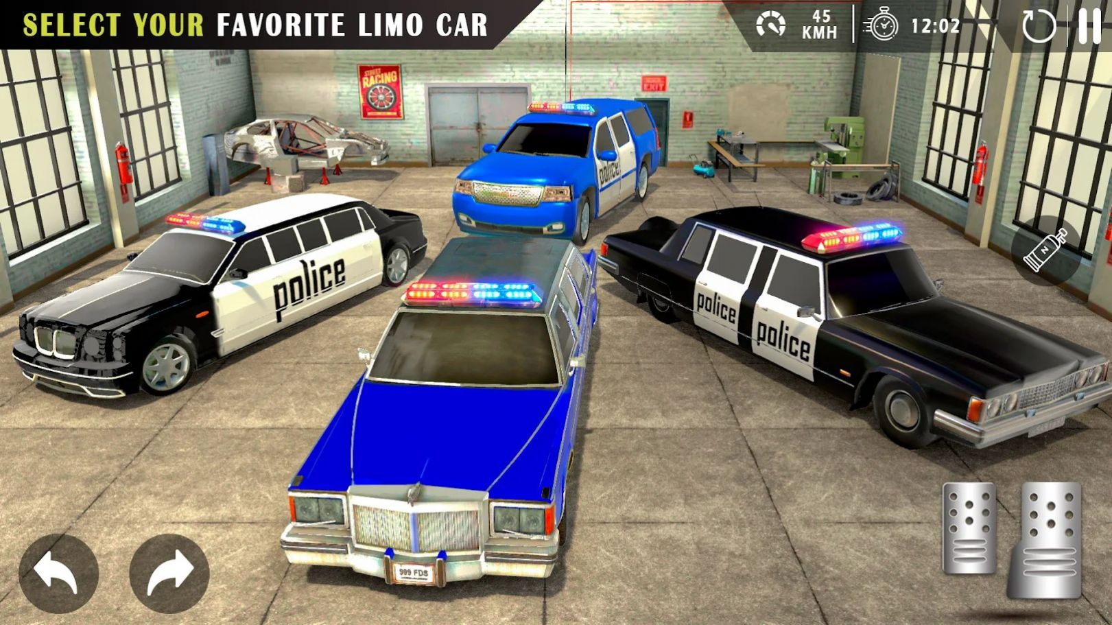 Mega Ramp Police Limousine(超长豪华警车赛车) v1.0截图1