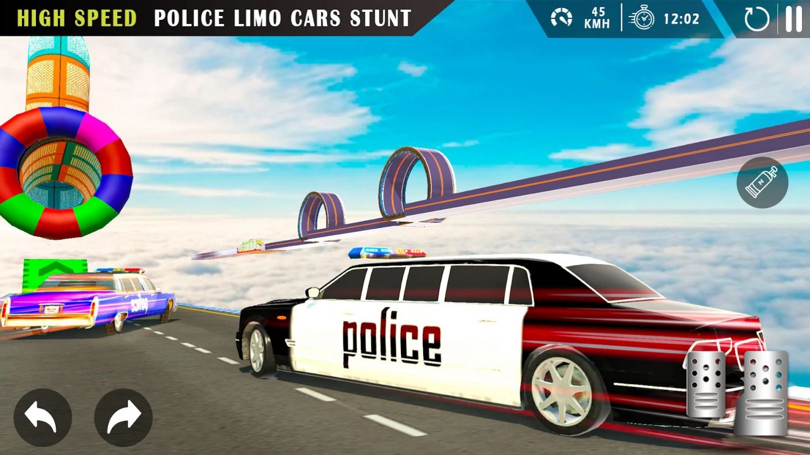 Mega Ramp Police Limousine(超长豪华警车赛车) v1.0截图2