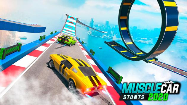 危险的高空肌肉车特技(Muscle Car Stunts 2020) v3.9截图2