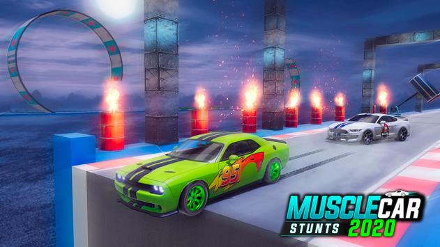 危险的高空肌肉车特技(Muscle Car Stunts 2020) v3.9截图3