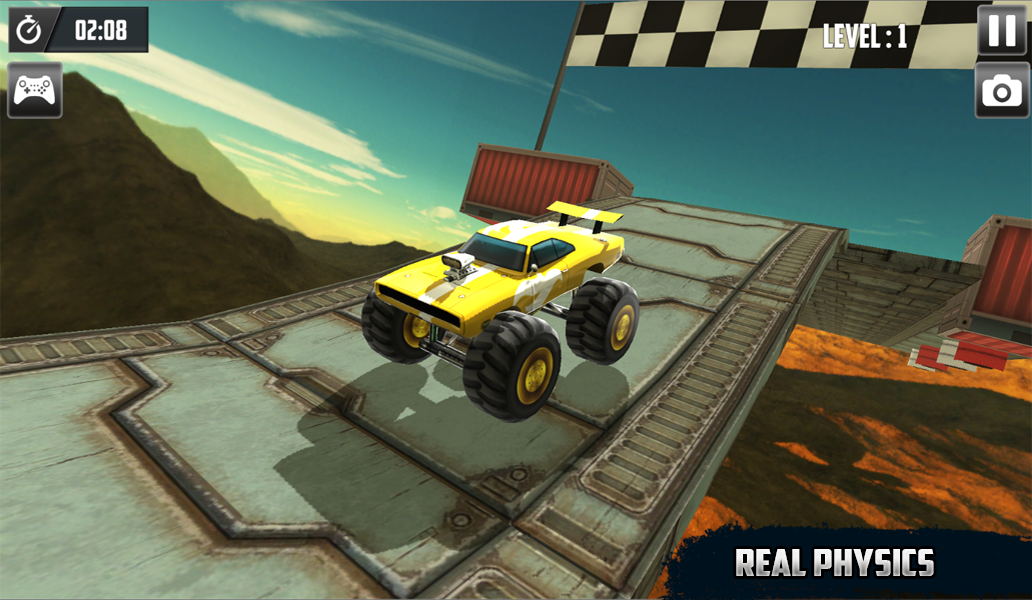 空中卡车特技驾驶(Monster Truck Sur v1.3截图1