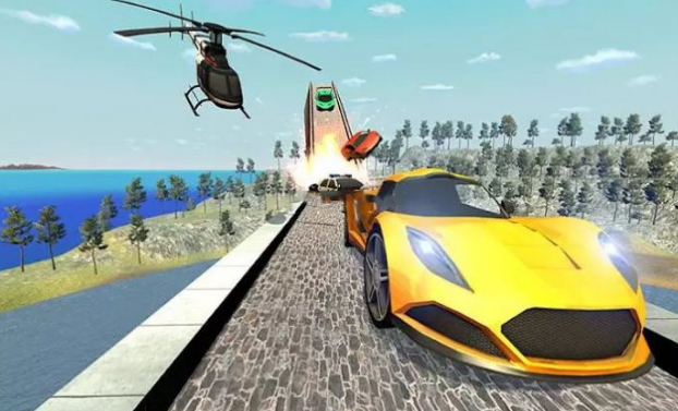 爬山特技竞赛(Mountain Climb Stunt Racing Game) v1.0截图1