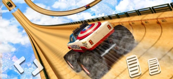 怪物大脚车特技Monster TruckStunt Car Game v4.0截图1