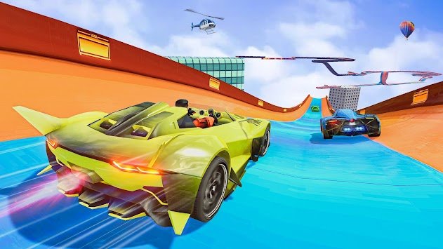 特技汽车竞赛汽车跳跃(Stunt Car Race) v1.0截图2