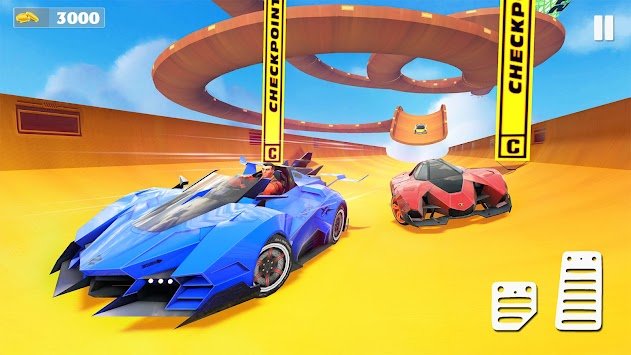 特技汽车竞赛汽车跳跃(Stunt Car Race) v1.0截图3