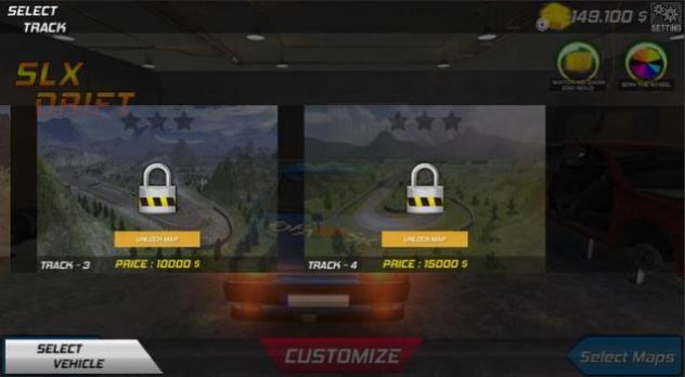 甩尾赛车游戏(Drift Racing) v7截图1