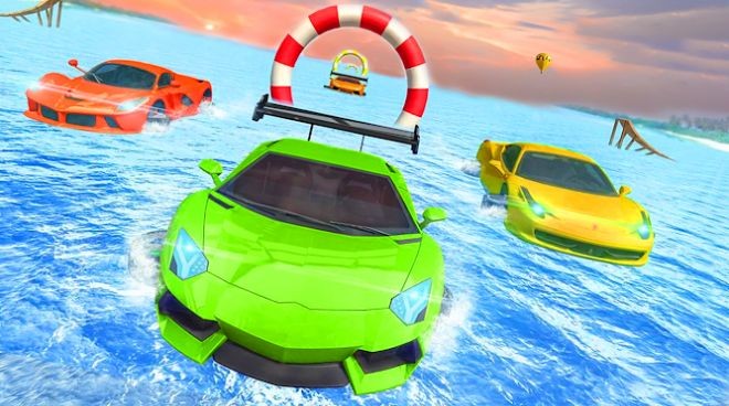 真正的水冲浪车模拟器(Real Water Surfer Car Simulator 3D)截图3