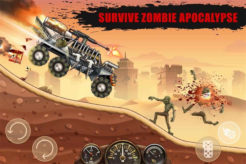 山地僵尸赛车Hill Zombie Racing v1.0.4截图3