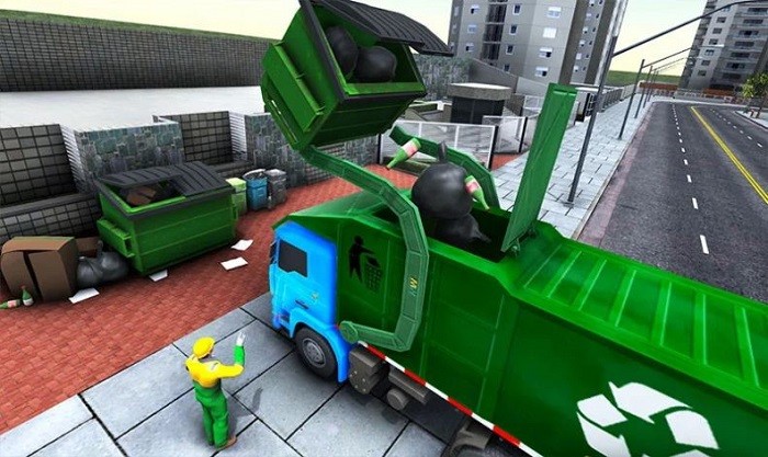 垃圾车真实驾驶模拟器(Road Sweeper Garbage Truck Sim) v1.5截图1