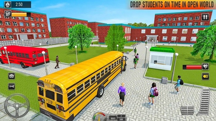 校车驾驶巴士(School Bus Coach Simulator 3D) v6.7截图2