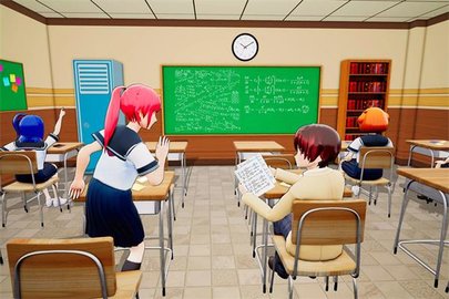 女生高中校园生活(Anime Girls School Simulator) v1.02截图3