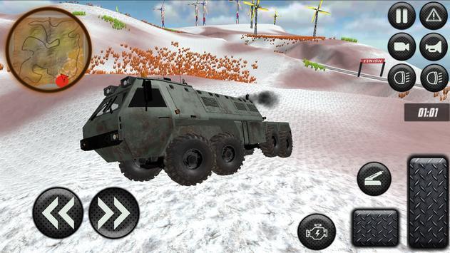 雪地8x8越野卡车(Truck Offroad 8x8 Snowy) v1.5截图1