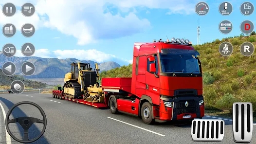 美国卡车运输模拟器(Car Transporter Truck Game) v0.1截图3