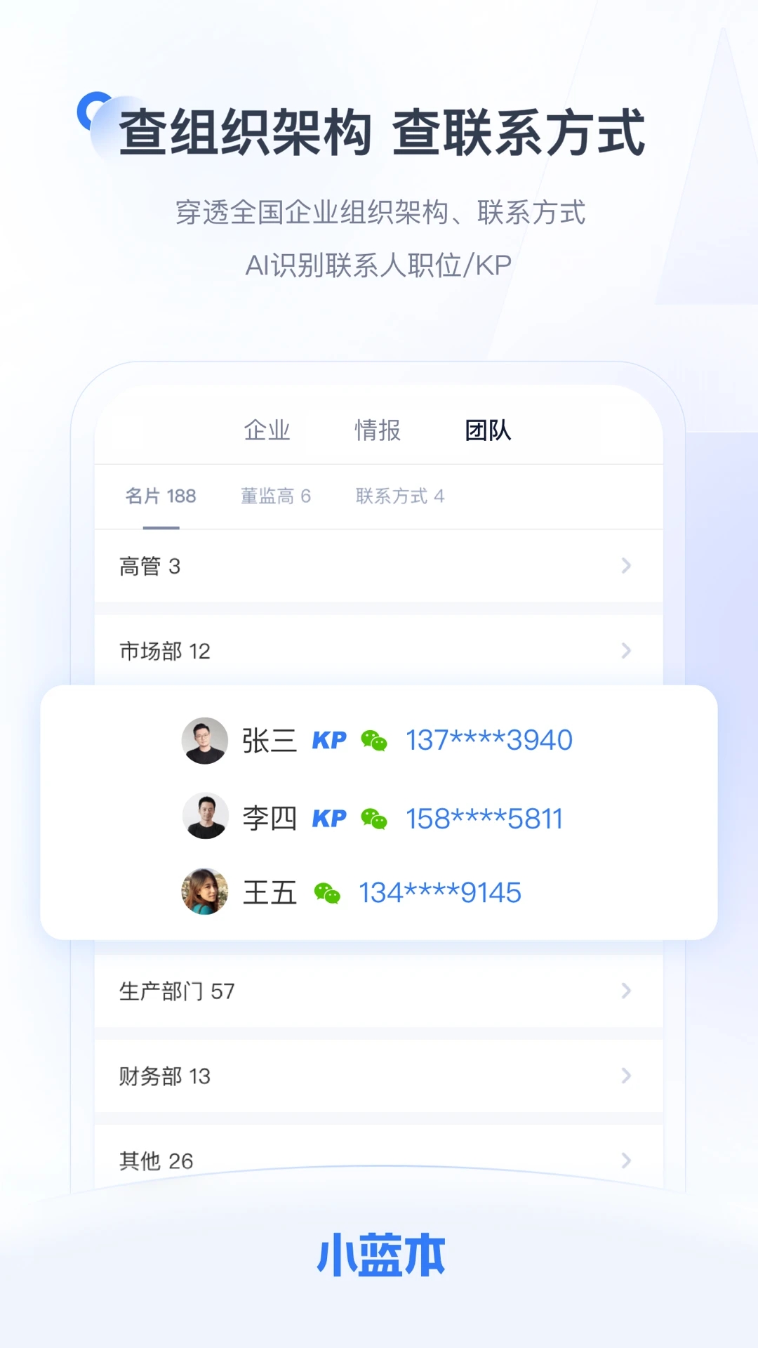 小蓝本-拓客户找人脉查企业 v6.33.0截图1