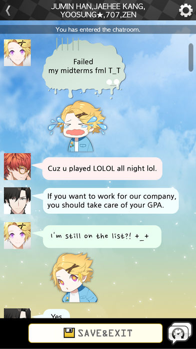 MysticMessenger(恋语聊天室游戏) v1.7.5截图2