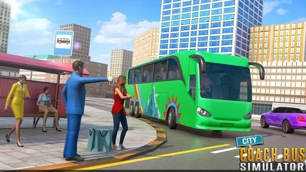 City Coach Bus Classic Passenger(城市客车模拟器3D) v1.2截图4