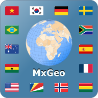 World atlas and world map MxGeo Pro